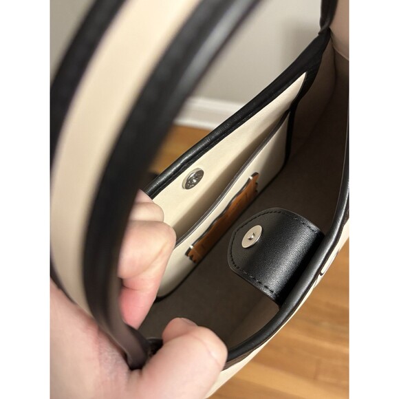 Coach Black Cherry Ergo bag coachtopia leather Card Holder Purse White CL754 - Picture 14 of 14